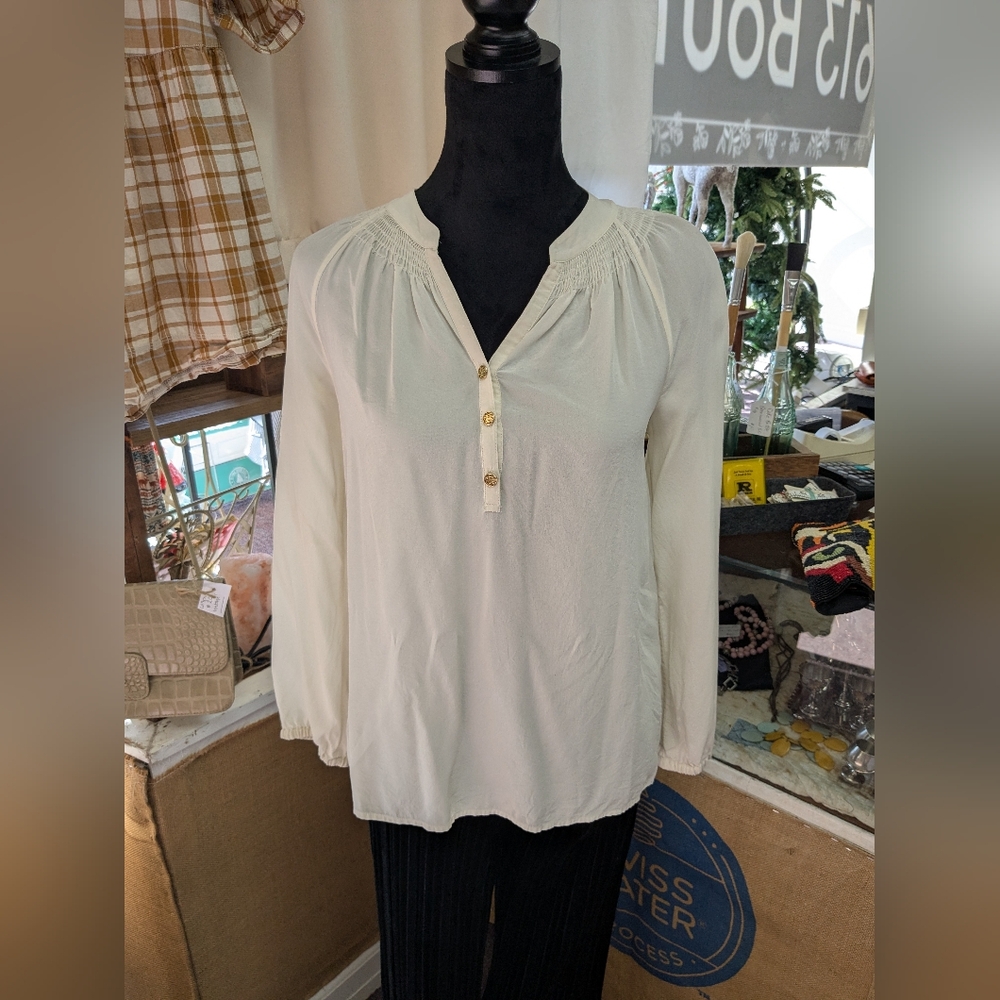 Lilly Pulitzer Elegant Cream Women's Top